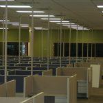Commercial Renovation Cubicles with Power Poles