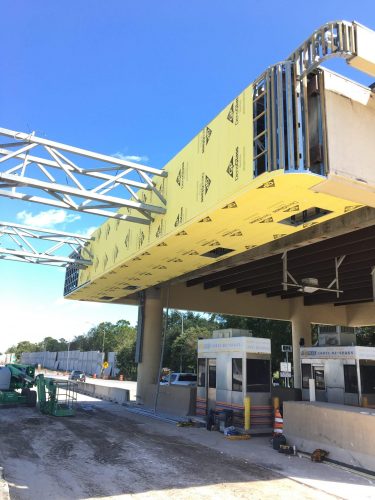 Orlando General Contractor starting denglass installation