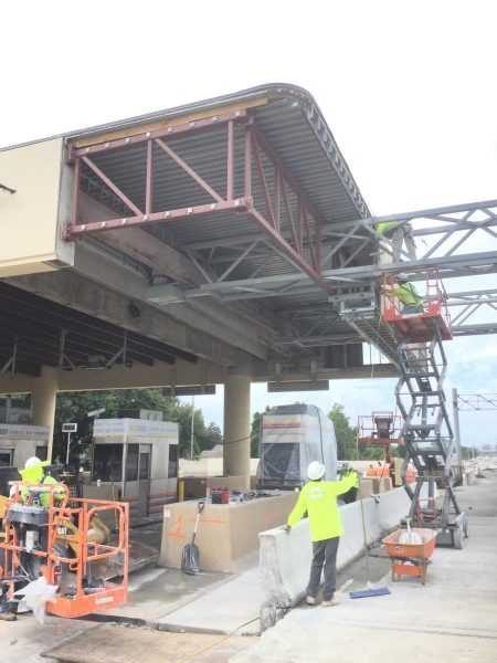 Orlando GC Expressway Toll Plaza initial Canopy Demolition