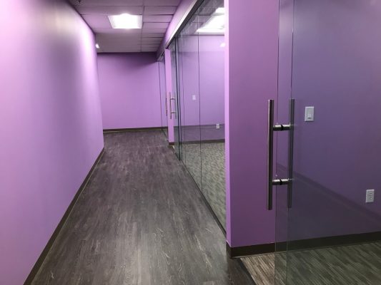 Office Renovation Contractor Build Out with Corridor
